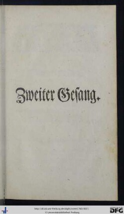 Zweiter Gesang.