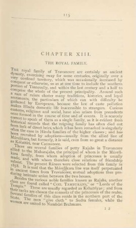 Chapter XIII. The royal family