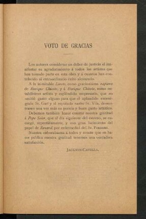 Voto de gracias