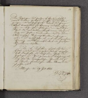 Jos. Stumpf. – München, 29.07.1844