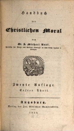 Handbuch der christlichen Moral, 1