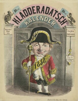 Kladderadatsch Kalender für 1858
