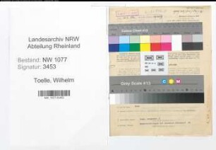 Entnazifizierung Wilhelm Toelle , geb. 02.01.1918 (Polizist)