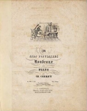 24 airs populaires en Rondeaux : composés et doigtés pour le piano : Op. 609, No. 7. Air de Zauberflöte: O dolce concento