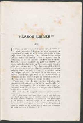 Versos libres