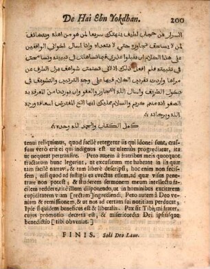 Philosophus autodidactus sive epistola Abi Iaafar Ebn Tophail de Hai Ebn Yokdhan