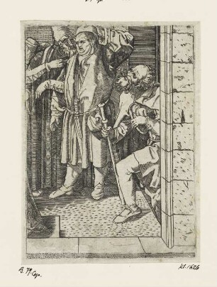Drei Männer (Ausschnitt aus: Joachim und Anna unter der Goldenen Pforte)