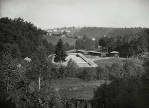 Rabenau. Städtisches Luft- und Schwimmbad (1925), Außenansicht