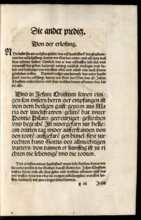 Die ander predig.