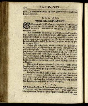 CAP. XXI. Von den kalten Geschwüren.