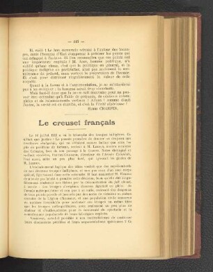 Le creuset francais.