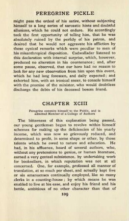 Chapter XCIII. Peregrine commits himself to the public, and is admitted member of a college of authors