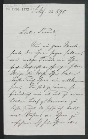 Brief an Wilhelm Engelmann : 21.06.1895