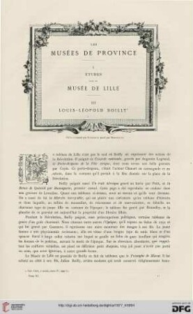 3: Les musées de province, [4] : études sur le musée de Lille - Louis-Léopold Boilly