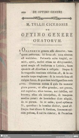 De Optimo Genere Oratorum