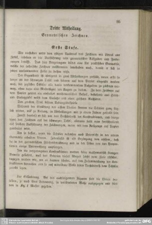 Dritte Abtheilung. Geometrisches Zeichnen