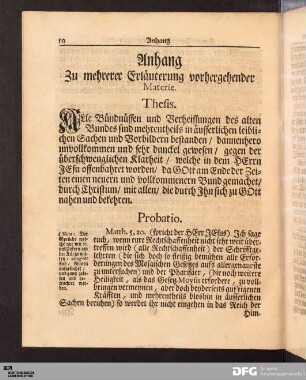 Anhang Zu mehrerer Erläuterung vorhergehender Materie.