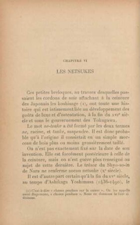 Chapitre VI. Les netsukes