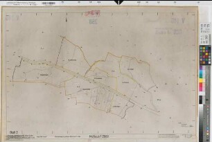 Warendorf (Warendorf), Flurbereinigung Velsen-Warendorf, Bl. 2 Zuteilungskarte Velsen Flur 6 tlw; Warendorf Flur 5 tlw