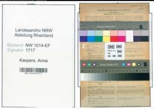 Entnazifizierung Anna Kaspers , geb. 23.09.1900 (Buchhalterin)