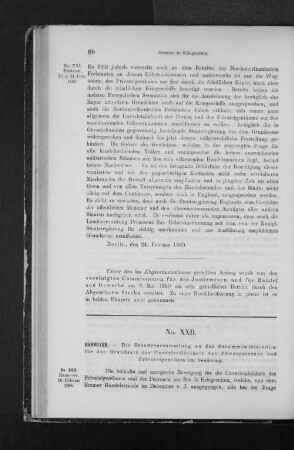 XXII. Hannoversche Stände-Versammlung