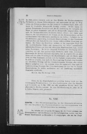 XXII. Hannoversche Stände-Versammlung