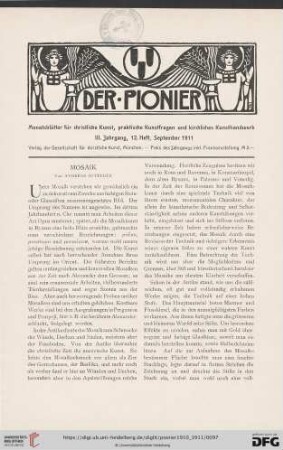 12. Heft, September 1911