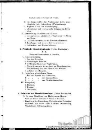 3. Praktische Eisenhüttenkunde