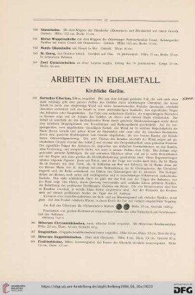 Arbeiten in Edelmetall (Nr. 165-529)