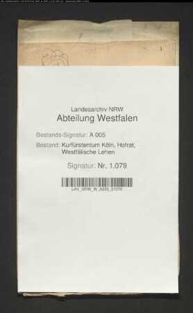 Belehnung des Anton Ludwig August von Dalwigk und des Florenz Anton von Eppe mit den Zehnten zu Hallenberg und Medelon