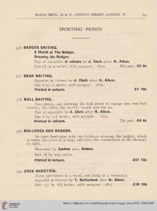 Sporting Prints (Nr. 326-344)