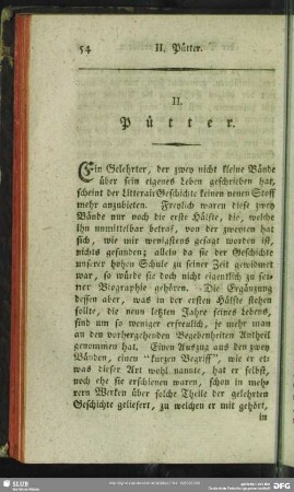 II. Pütter