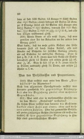 Von den Verhältnissen und Proportionen