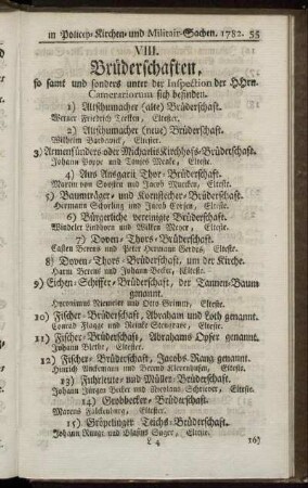 VIII. Brüderschaften