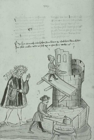 Bau d. Babylonischen Turmes, um 1440