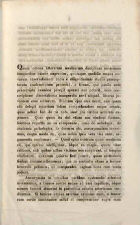 De aneurysmatis nonnulla : dissertatio inauguralis