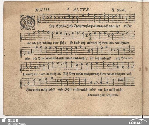 XXIII. O Jesu Christ siehst alls was off erden ist