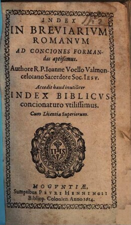 Index in Breviarium Romanum