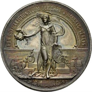 Preismedaille des Gewerbevereins Schwäbisch Hall, o. J. (Anfang 20. Jhdt.)