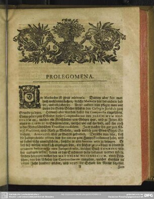 Prolegomena