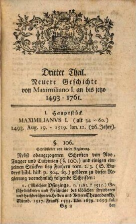 Johann Stephan Pütters königlich Großbritannischen churfürstlich Braunschweig-Lüneburgischen Hofraths, und ordentlichen Lehrers des Staatsrechts zu Göttingen vollständigeres Handbuch der Teutschen Reichshistorie