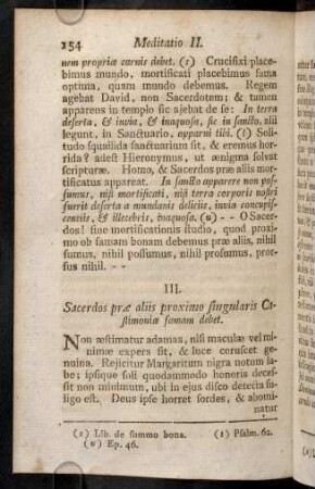 154-163, III. Sacerdos prae aliis proximo singularis Casrimoniae famam debet.; Colloquium.; Reflexio.