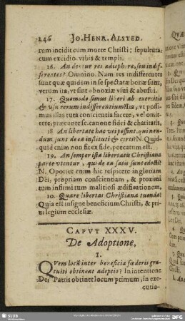 Caput XXXV. De Adoptione