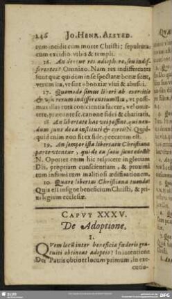 Caput XXXV. De Adoptione