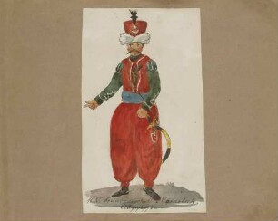 Mameluk der Mameluken-Kompanie des Garde-Regiments der Jäger zu Pferd, um 1812