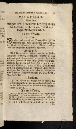 157-161, 2. Capitel (§ 191 - 200)