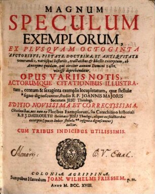 Magnum Speculum Exemplorum