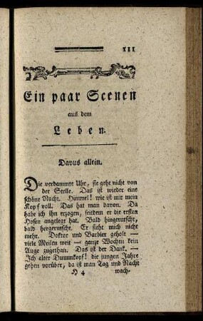 Ein paar Scenen aus dem Leben.