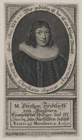 Bildnis des Christian Stridtbeckh von Augsburg