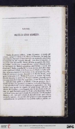 XXVIII. Seguita lo stesso argomento